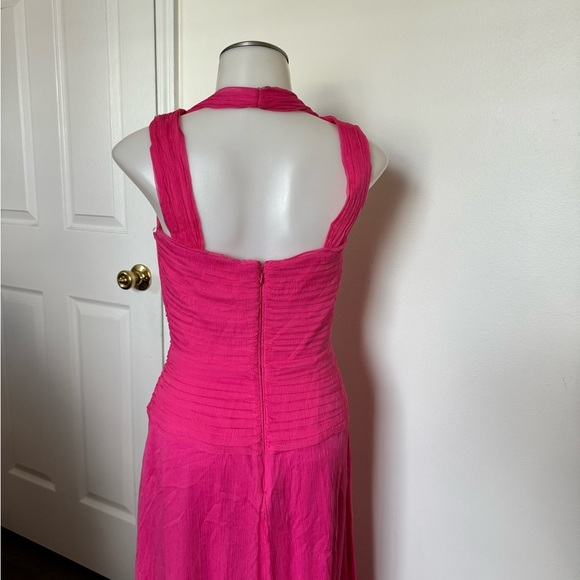 Vintage Y2K Tadashi Shoji Formal maxi pink gown small - Picture 4 of 5